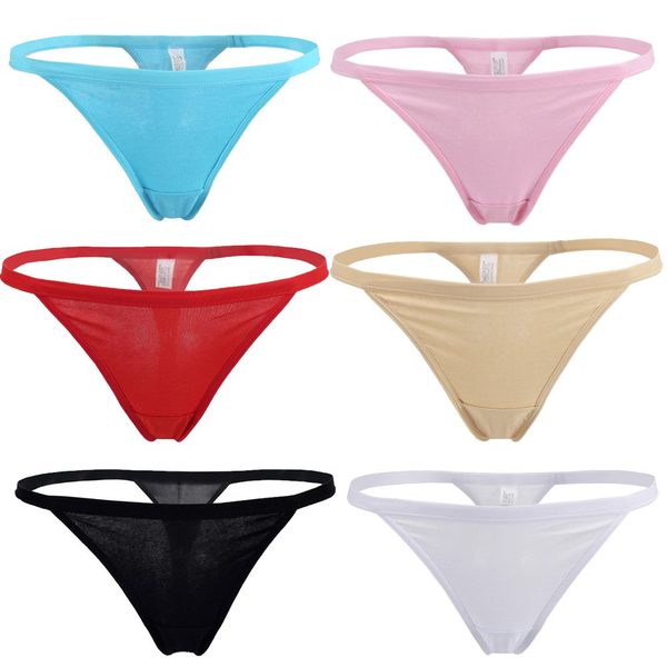 YOYI FASHION Cotton G-String Thong, 6 Pack, Multicolor