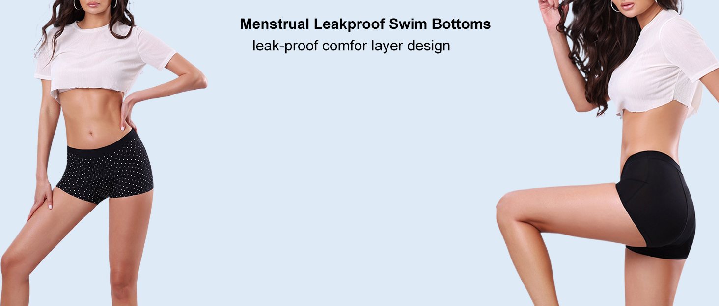 YOYI FASHION menstrual leakproof swim bottoms